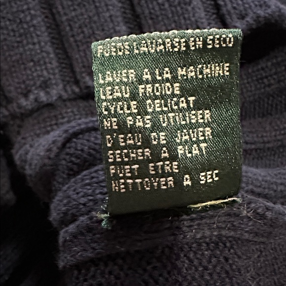 Lauren Ralph Lauren Ribbed Mock-Neck Quarter-Zip Sweater Women’s Navy Blue
Sz S - Picture 7 of 7